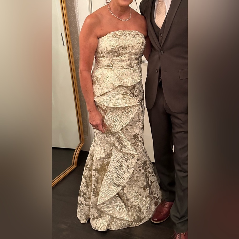 BEAUTIFUL JPA GOLD MOTHER OF THE BRIDE DRESS